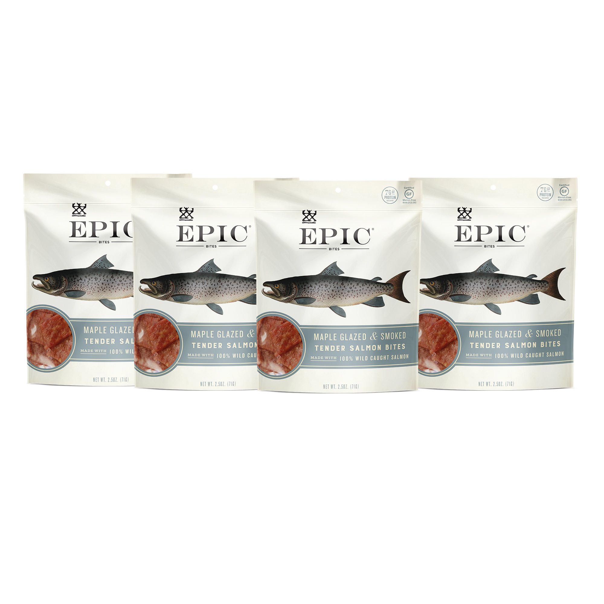 Epic Provisions Jerky Bites, 100 Wild Caught, Maple Glazed & Smoked