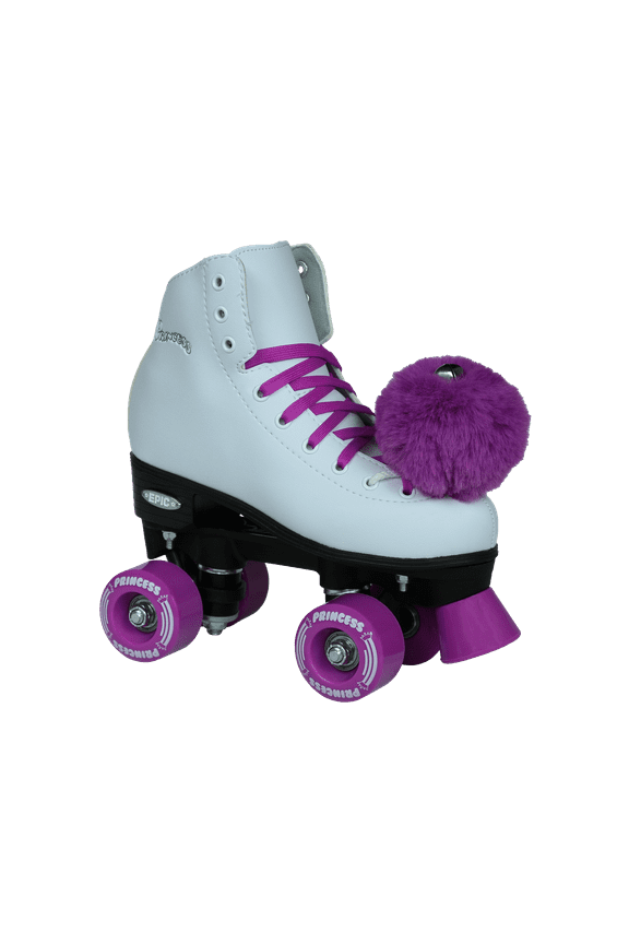 Epic Purple Princess Quad Roller Skates Package