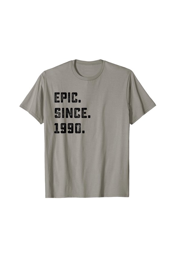 Epic Since 1990 36th Birthday Gift T-Shirt for Celebrating Milestone Birthdays