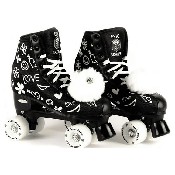 Epic Skates Luv Quad Roller Skates -Youth 4
