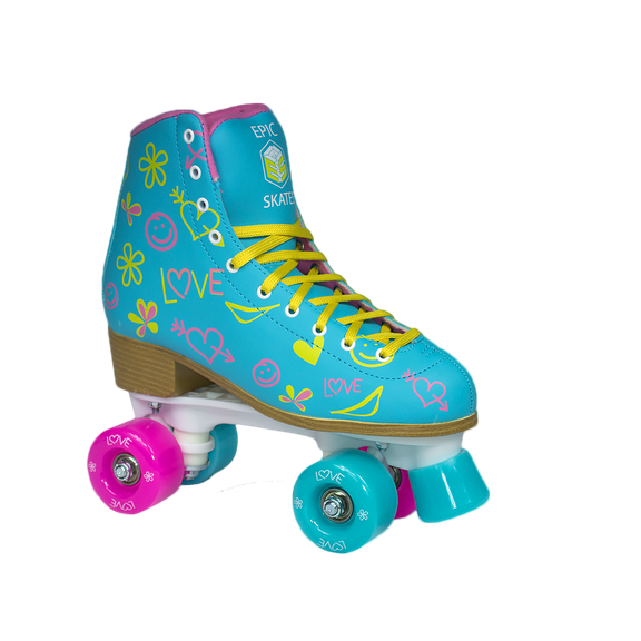 Epic Skates Splash Quad Roller Skates - Size 8