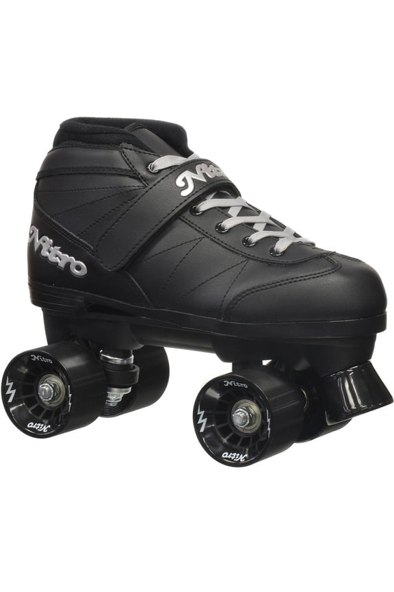 Epic Super Nitro Black Quad Speed Roller Skates - Size 5