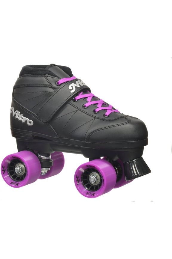 Epic Super Nitro Purple Quad Speed Roller Skates