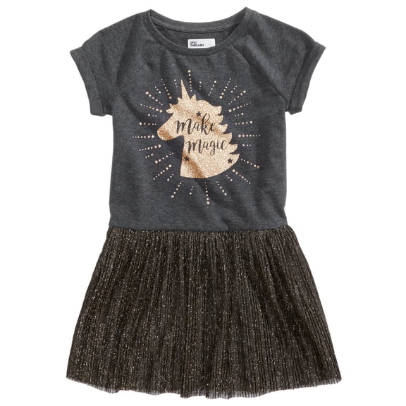 Epic Threads Baby Girls Dress (3T/3, Gray)