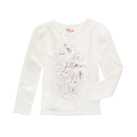 Epic Threads Baby Girls Graphic T-Shirt Tee Shirt (2T/2, Ivory)