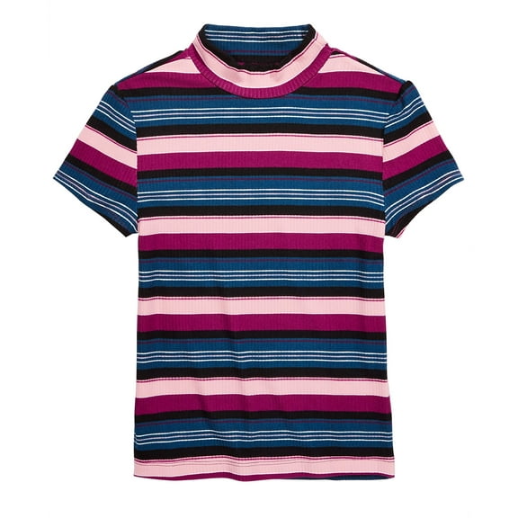 Epic Threads Big Girls Striped Ribbed T-Shirts – Pink, Large