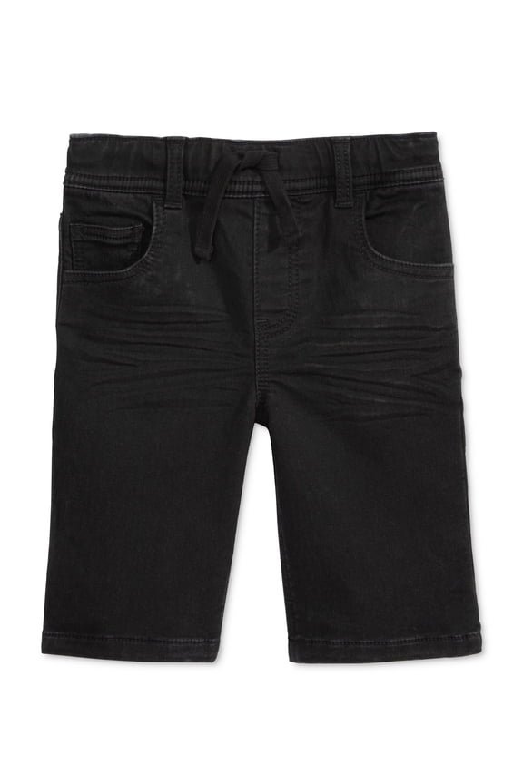 Colored Denim Shorts Toddler Boys Deep Black 3