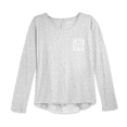 thumbnail image 1 of Epic Threads Girls' Lace-Detail Top, Light Gray Heather, Size L, 1 of 2