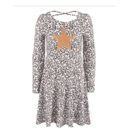 Epic Threads Girls Long Sleeve Dress, Size Small: S/Holiday Ivory