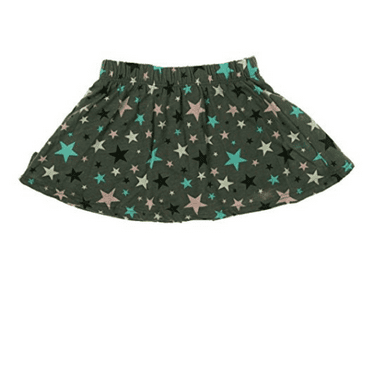 Epic Threads Girls Star Print Mix and Match Skort, Castlerock, Size 2T