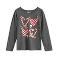 thumbnail image 1 of Epic Threads Little Girls Candy Cane Shirt (Charcoal Heather, 6), 1 of 1