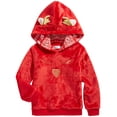 thumbnail image 1 of Epic Threads Toddler Girls Plush Reindeer Hoodie Tango Red 4T, 1 of 1