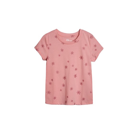Epic Threads Little Girls Flower Graphic T-Shirt Bella Pink 6X
