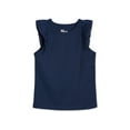 thumbnail image 1 of Epic Threads Little Girls Ruffle Sleeve Top Blue Instinct 4T, 1 of 1
