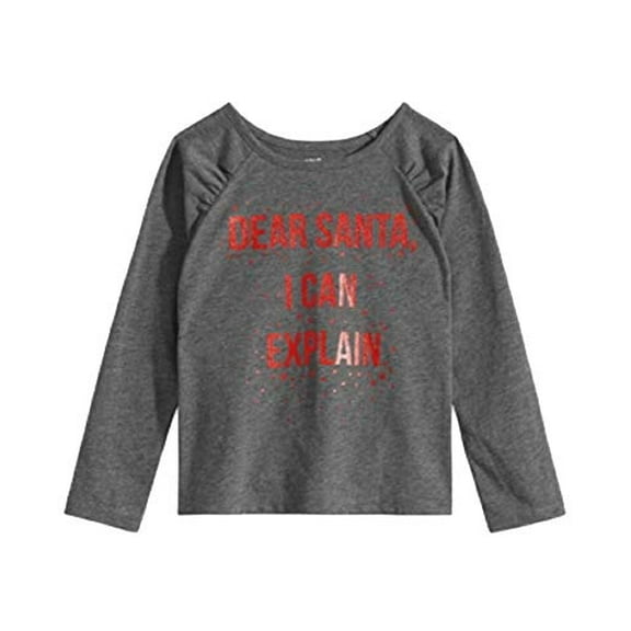 Epic Threads Little Girls T-Shirt (Charcoal Heather, 6)