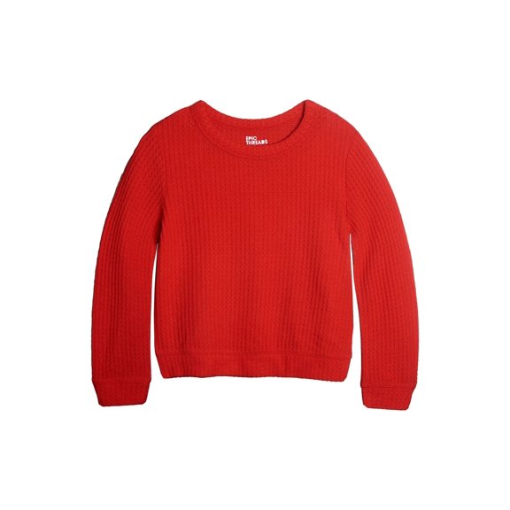 Epic Threads Little Girls Thermal Shirt Serious Red 6