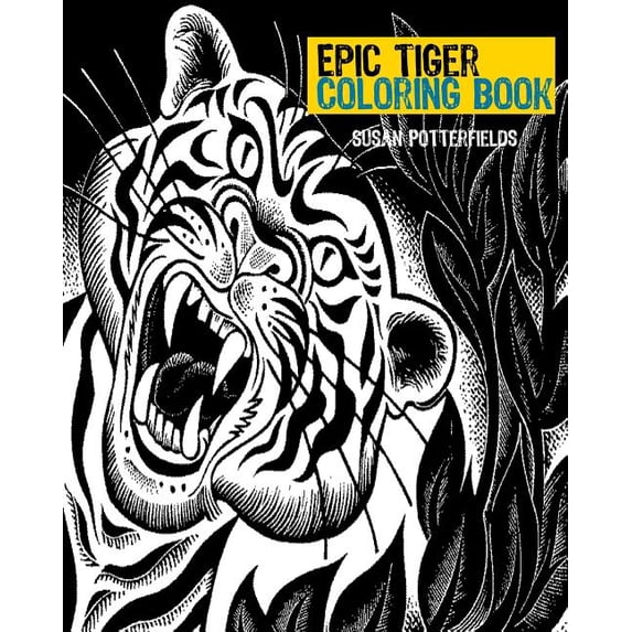 Epic Tiger Coloring Book, (Paperback)