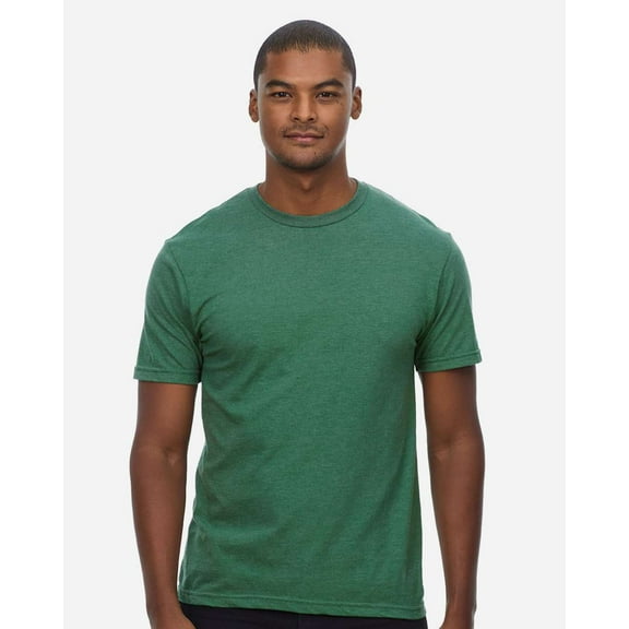 Threadfast Apparel T1001 Epic CVC T-Shirt-Heather Kelly Green-S