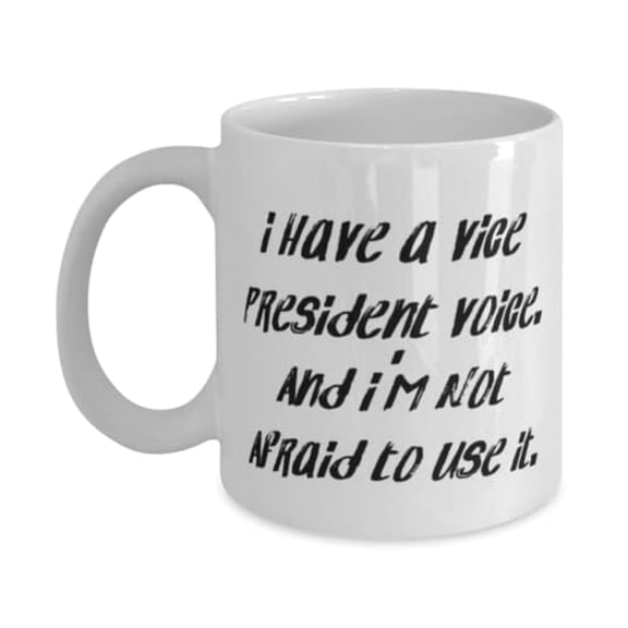 Epic Vice President 15oz Mug, I Have a Vice President Voice. And I'm, Gifts F Cowkers, Present From Boss, Cup F Vice President