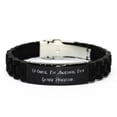 thumbnail image 1 of Epic Word Processor Gifts, of Course, I'm Awesome. I'm a Word Processor, Holiday Black Glidelock Clasp Bracelet for Word Processor, 1 of 1
