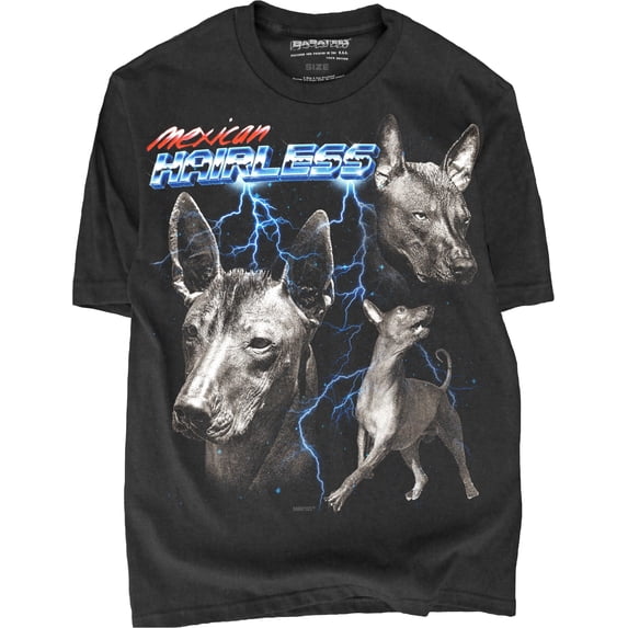 Epic Xoloitzcuintli Graphic Comfort Colors T-Shirt for Dog Lovers - 80s 90s Glam Rock Style