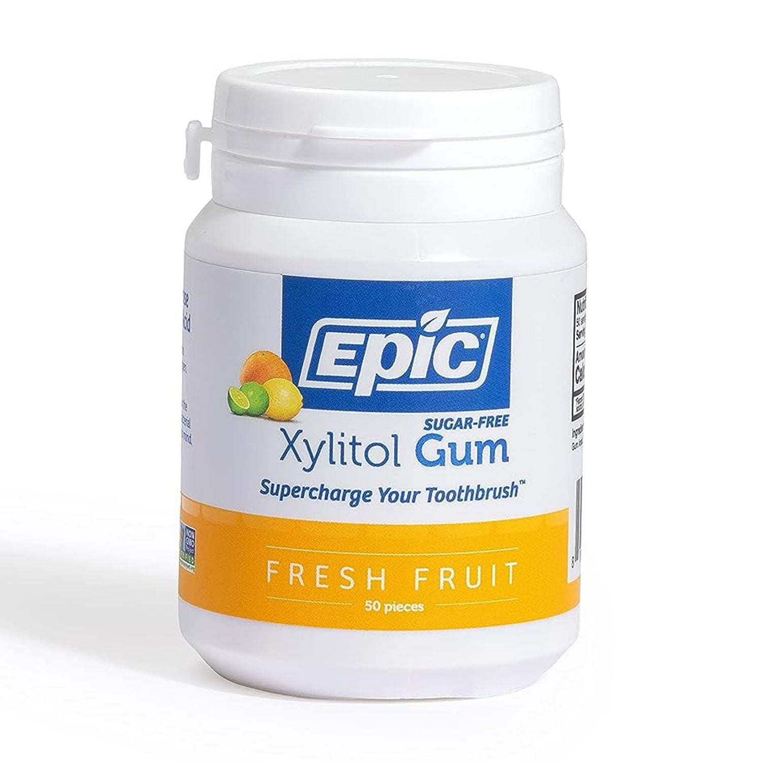 Epic Xylitol Chewing Gum Sugar Free & Aspartame Free Chewing Gum Sweetened w/Xylitol for Dry