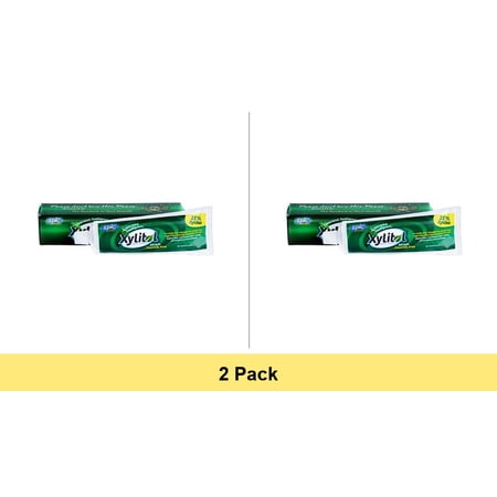 Epic Xylitol Toothpaste Fluoride-Free Sugar Free Spearmint - 2 Pack (4.9oz Tubes)
