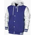 thumbnail image 1 of Epic Youth Letterman Varsity Jacket, Striped Trim, 1 of 1