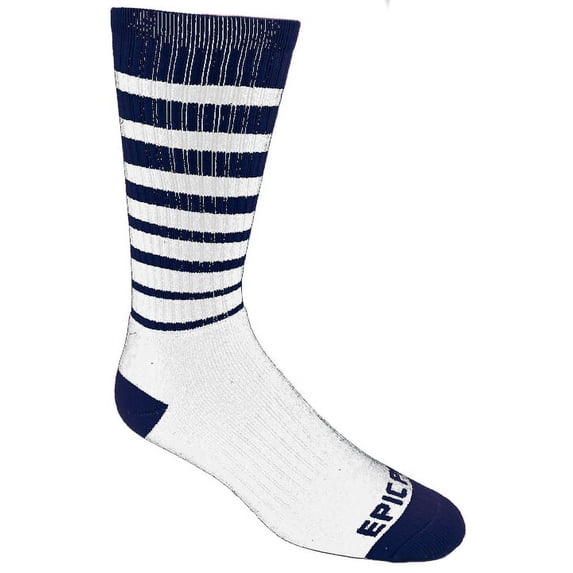 Epic Youth Multi-Striped Activate Cute Novelty Fun Design Crew-Socks (1-Pair)