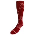 thumbnail image 1 of Epic Youth Over-The-Calf Red Ribbon Knee High Socks Aids Hiv Awareness Pair, 1 of 3