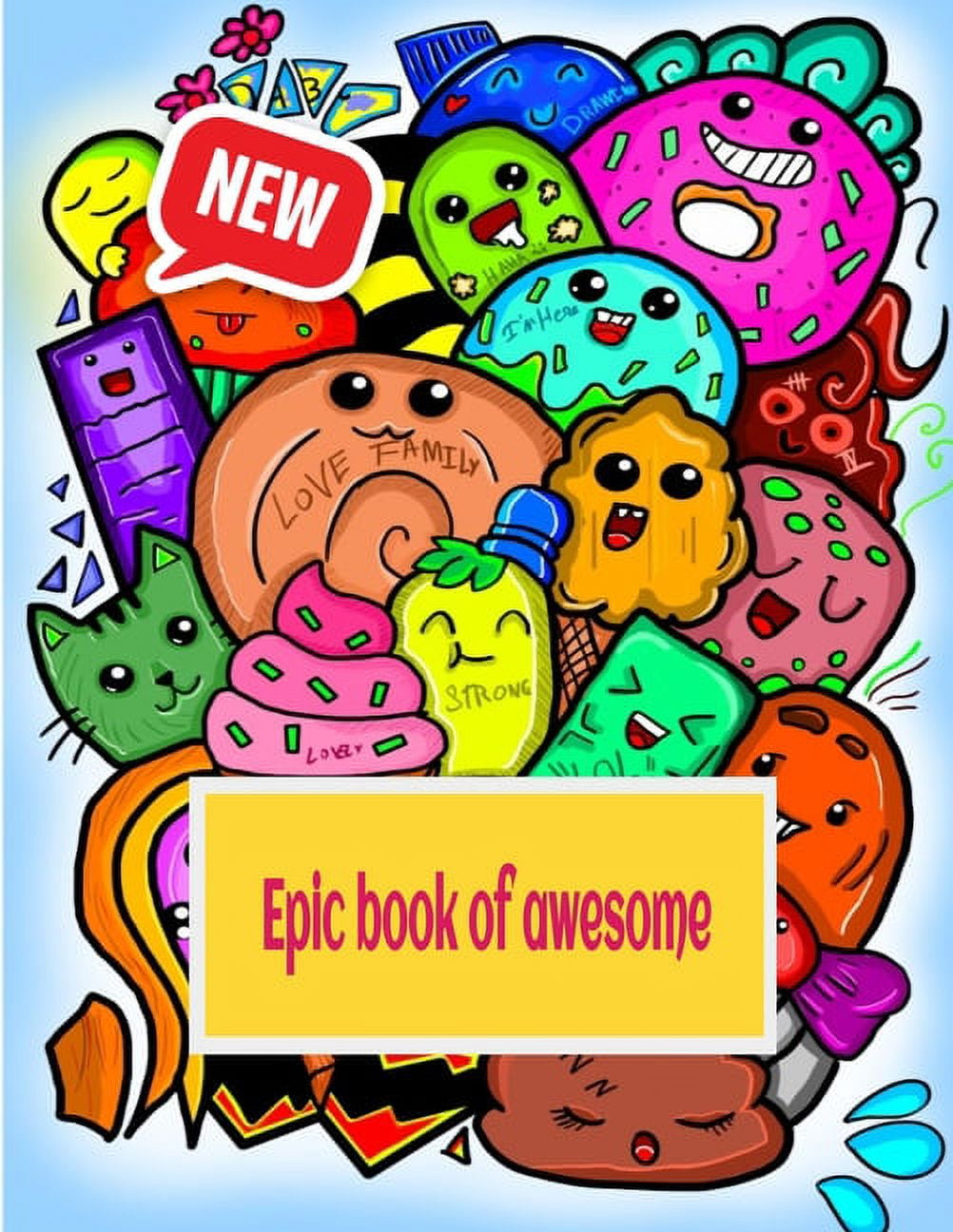 Epic book of awesome : All-in-One Coloring Book Set, 60 Animals and ...