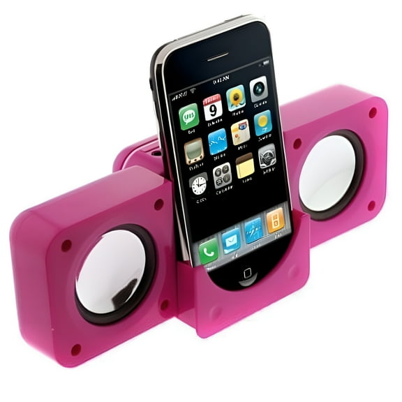 EpicDealz Mini Foldable Wireless Bluetooth Portable Speaker for Apple iPod, Hot Pink