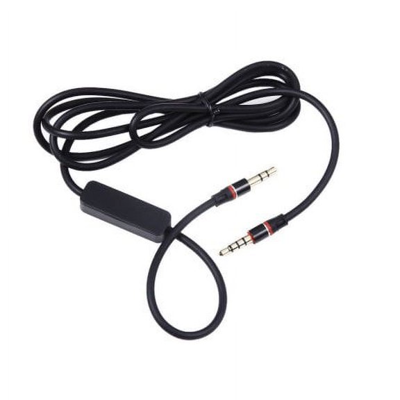 EpicDealz Replacement Black 3.5mm 1/8" Audio Stereo Jack Cable Lead AUX-In Cord with MIC For Skullcandy Crusher Over Ear Headphone SCS6SCFY-059
