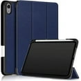 thumbnail image 1 of EpicGadget Case for New iPad Mini 6 (2021 Model, 6th Generation 8.3") Lightweight Slim Tri-Fold Shell Auto Wake/Sleep Folding Stand Pencil Holder Case Cover for iPad mini 6 2021 8.3-Inch (Navy Blue), 1 of 5