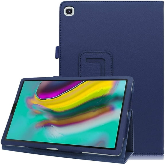 EpicGadget Case for Samsung Galaxy Tab A7 Lite 8.7'' (SM-T225/T220) - Lightweight Folding Folio PU Leather Stand Cover for Samsung Tab A7 Lite 8.7 Inch Tablet Released in 2021 + 1 Stylus (Navy Blue)