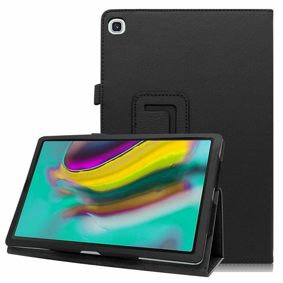 EpicGadget Case for Samsung Galaxy Tab A7 Lite 8.7'' (SM-T225/T220) - Lightweight Folding Folio PU Leather Stand Cover for Samsung Tab A7 Lite 8.7 Inch Tablet Released in 2021 + 1 Stylus (Black)