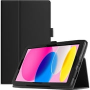 EpicGadget Case for iPad 10th Generation 10.9 Inch 2022 Released - Lightweight Slim PU Leather Stand Auto Wake/Sleep Folio Cover Case (Black)