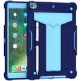 thumbnail image 1 of EpicGadget Case for iPad 10.2 (9th/8th/7th Gen) Protective Rugged Hybrid Case with Kickstand Pencil Holder Cover for Apple 10.2 Inch iPad 9th/8th/7th Generation 2021/2020/2019 Release (Navy Blue/Blue), 1 of 5