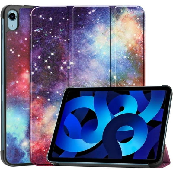 EpicGadget Case for iPad 10th Generation 10.9 Inch 2022 Released - Slim Lightweight Protective Shell with Auto Sleep/Wake Trifold Stand Cover Case (Galaxy)