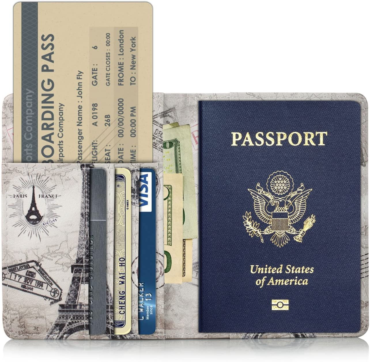 EpicGadget Passport Holder Travel Wallet RFID Blocking Case