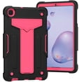 thumbnail image 1 of EpicGadget Samsung Galaxy Tab A 8.4 (2020) Case, Heavy Duty Shockproof Rugged High Impact Protective Cover Case with Kickstand for Galaxy Tab A 8.4 Inch (SM-T307) 2020 Released (Black/Pink), 1 of 5