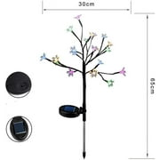 EpicGadget Solar Flower Fairy Light, Colorful Stainless Steel Solar Path Lights for Outdoor Landscape Lighting, Patio, Yard, Walkway, Driveway, Garden (Colorful) (1 Piece)