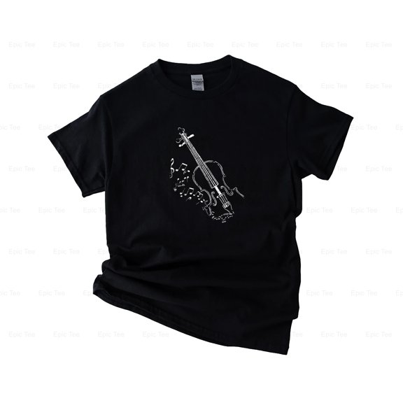 EpicTee88 Beautiful Vintage Style Violin Design for Music Lovers Top, for Unisex, up to size 5XL.
