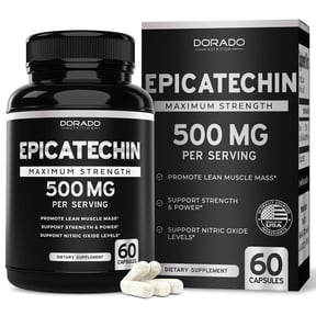 Epicatechin Extract 500mg Per Serving (60 Capsules) Myostatin Inhibitor, Myostatin Blocker for Lean Muscle, Nitric Oxide, Stamina & Endurance Non GMO, Vegan Supplement & Third Party Tested