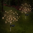 thumbnail image 1 of Epicgadget [2 Pack] Solar Star Firework Tree Light, LED Outdoor Star Firework Stakes Solar Garden Decorative Lights for Walkway Pathway Backyard Christmas Decoration Parties (Warm White), 1 of 7