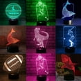 thumbnail image 1 of Epicgadget 3D Remote Night Light for Kids, Touch Control Optical Illusion Visualization LED Night Stand Light 7 Colors Changing with Remote Control Nightstand Lamp Christmas Gifts (Baseball Player), 1 of 5