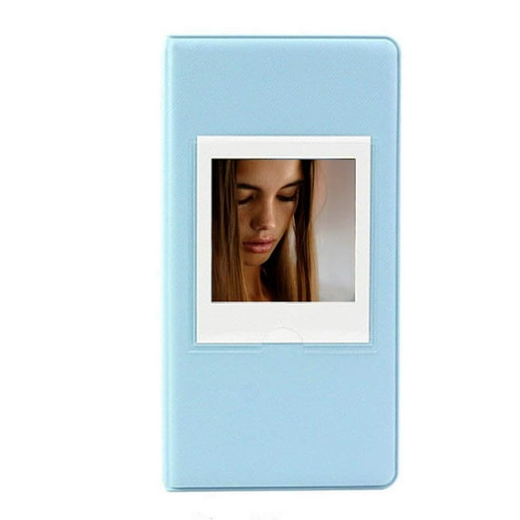 Epicgadget 64 Pockets Photo Album Book for Fujifilm Instax Square SQ1 SQ20 SQ10 SQ6 SP3 Films (Blue)
