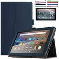 thumbnail image 1 of Epicgadget 7" Folding Folio Tablet Case with Screen Protector & Stylus, Navy Blue, 1 of 4