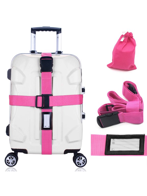 Adjustable Luggage Strap Suitcase Baggage Packing Belt Travel Accessories Long Cross Strap