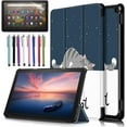 thumbnail image 1 of Epicgadget Lazy Cat 10" Tri-fold Tablet Case with Screen Protector & Stylus, Multi-color, 1 of 7